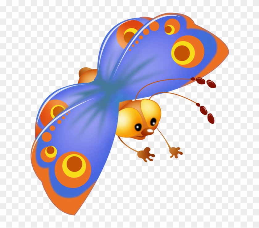 Clip Art - Butterfly Cartoon #342673