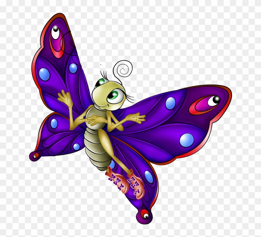 Butterflies Set3 122 - Butterfly Cartoon Clipart #342689