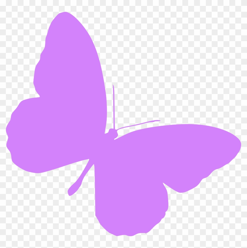 Lavender Butterfly Clip Art - Clip Art #342695