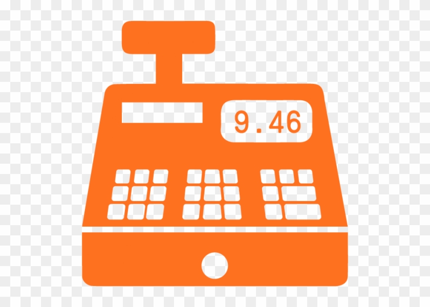 Orange Cash Register - Cash Register Ca Ching #342748