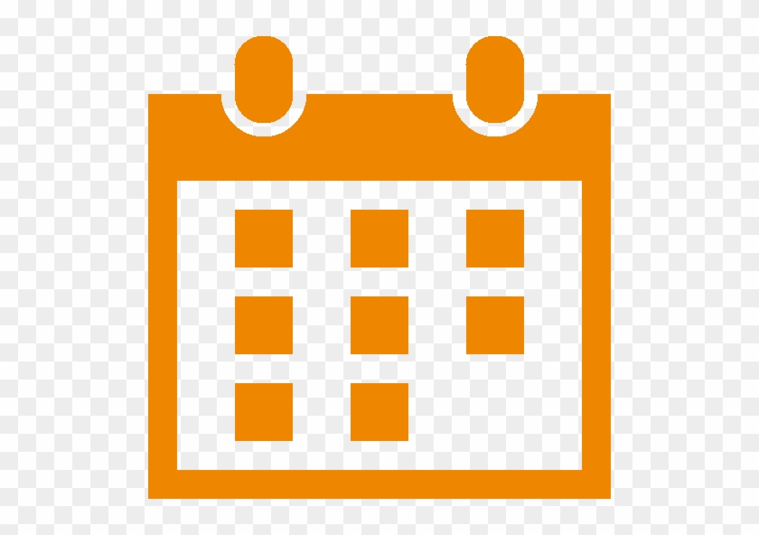 Treffpunkt Für Sport, Spass Und Genuss Orange Calendar - Kalender Icoon Png #342753