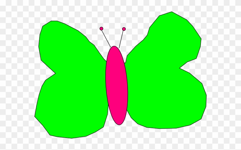 How To Set Use Lime Green And Pink Butterfly Svg Vector - Clip Art #342775