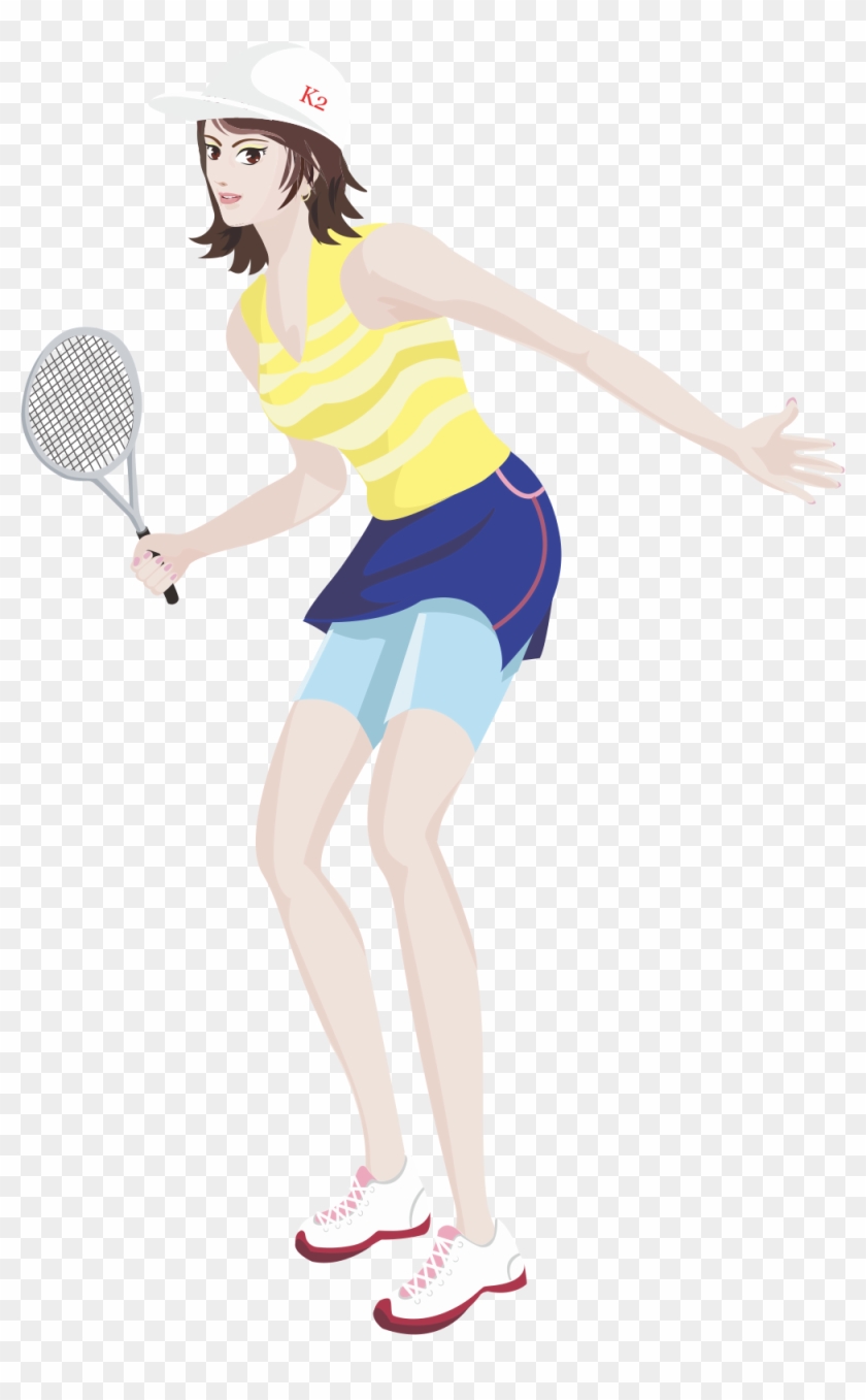 Tennis Girl Badminton - Tennis Girl Badminton #342836