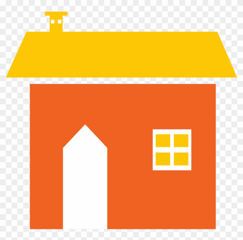 Orange Old House - Flat Design #342865