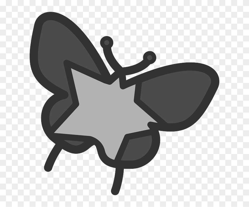 Star, Butterfly, Theme, Moth, Icon - Clip Art #342920