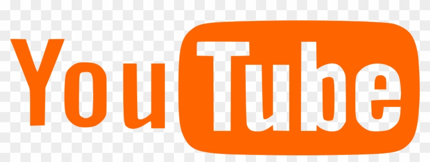 Orange And White Logo Of Youtube - White Youtube Logo Transparent #342951