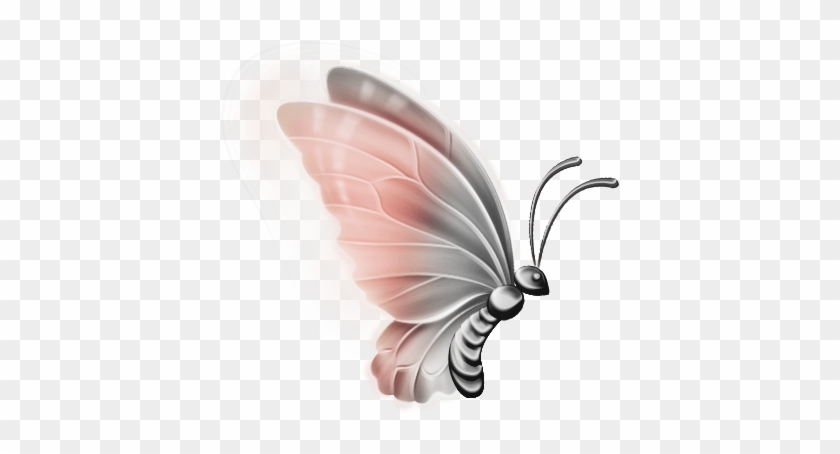 Clipart Butterflies - Pink Butterfly Clear Background #342987