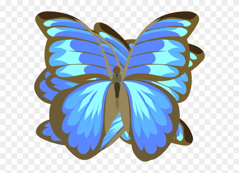Butterfly, Blue, Black, Insect, Wing - Rysunek Motyl #343030