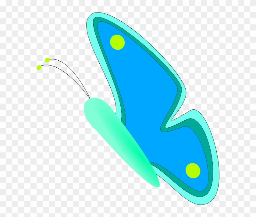 Butterfly Side Clipart - Butterfly Clip Art Sideview #343040
