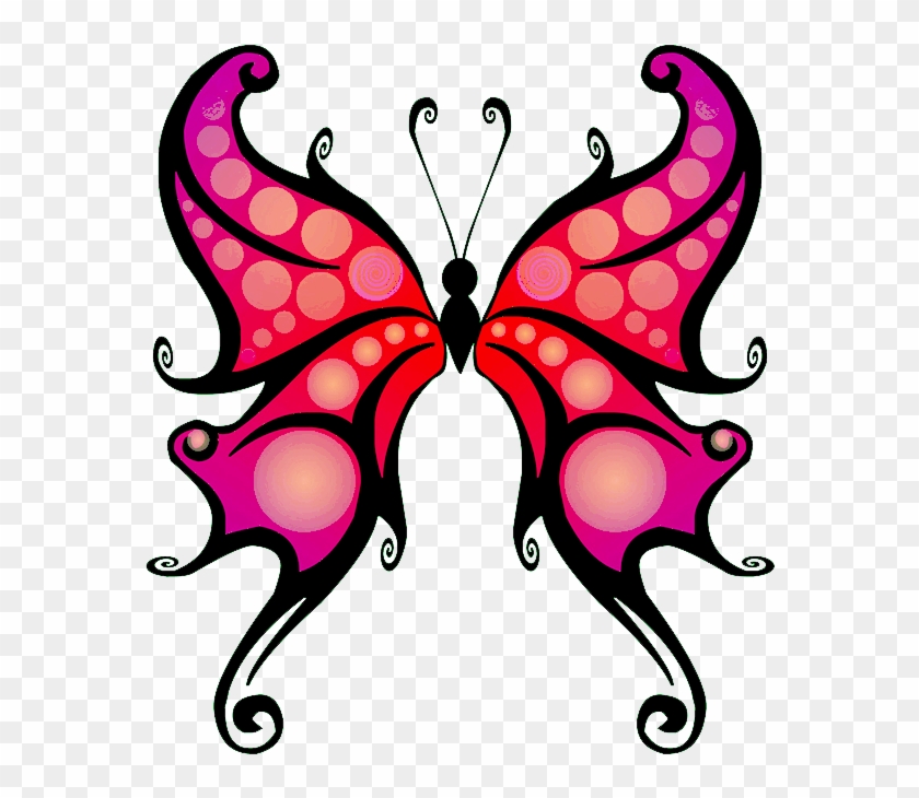 Black Red Butterfly Clip Art Png - Zazzle Schöner Roter Schmetterling T-shirt #343072