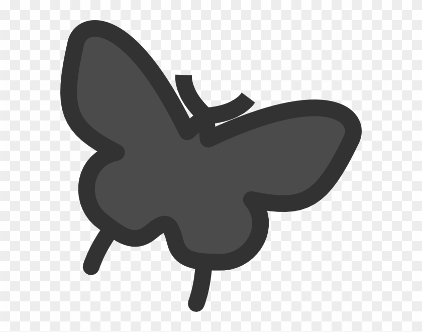 Butterfly Silhouette Clip Art - Silhouette #343077