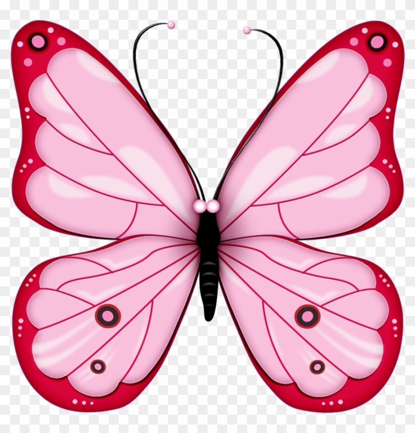 Everything Pink Clip Art - Pink Butterfly Clip Art #343116