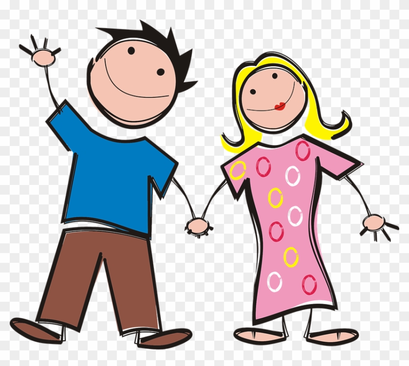 Mad Baby Cliparts 5, Buy Clip Art - Man And Woman Holding Hands #343148