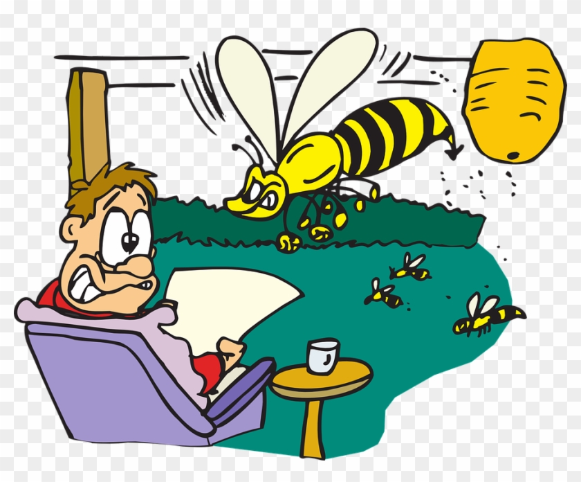 Mad Scientist Clipart 29, Buy Clip Art - Scared Of Bees #343157