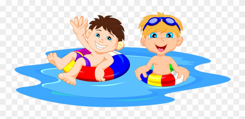 Swimming Pool Cartoon Boy - Swimming Cartoon - Free Transparent PNG Clipart  Images Download