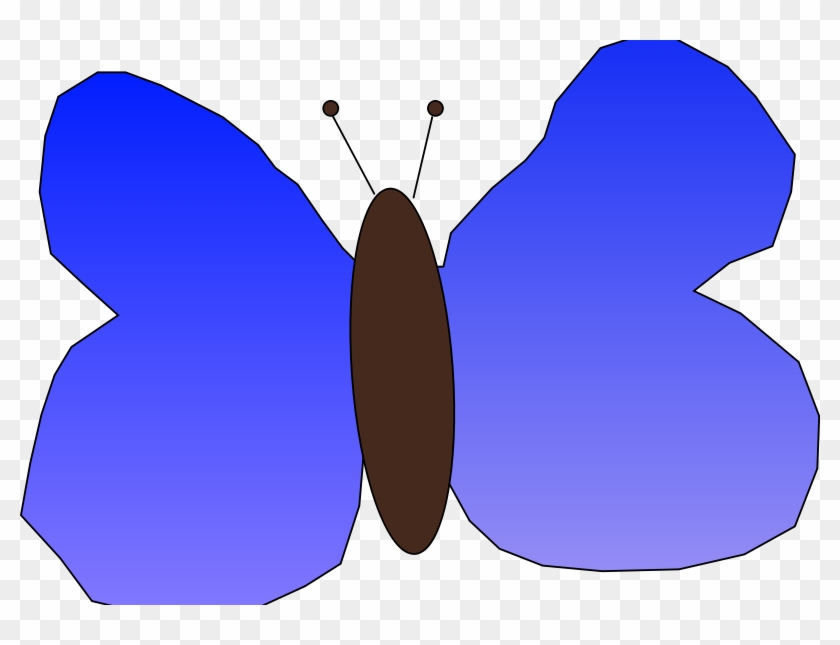 Butterfly Icon Free Pappilon - Simple Cartoon Butterfly #343231