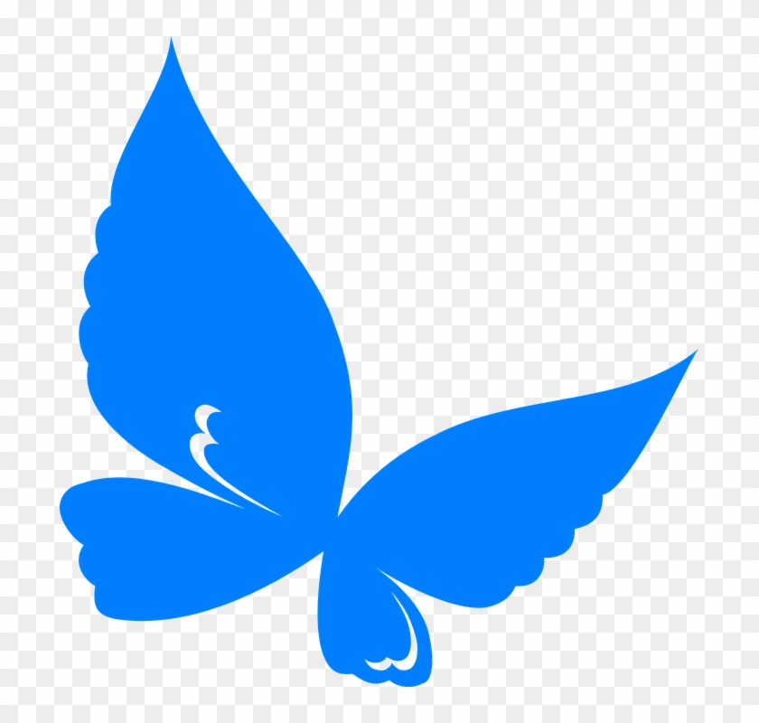Blue Butterfly Clip Art At Clker Com Vector Clip Art - Butterfly Clip Art Blue #343275