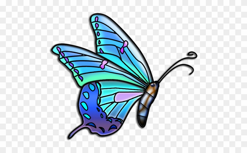 Butterflies-1 - Color Full Butterfly Icon Png #343316