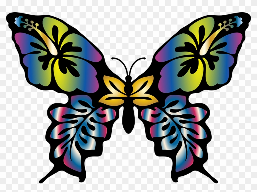 Clipart Butterflies - Color Your Butterflies Away: Dealing With Anxiety Through #343330