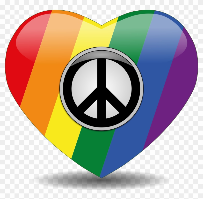 Gay Symbols Cliparts 18, Buy Clip Art - Rainbow Heart Emoji Transparent #343502