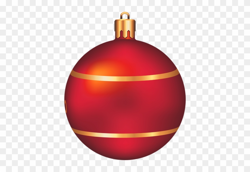 Golden Clipart Christmas Ball - Red Christmas Ball Clip Art #343509