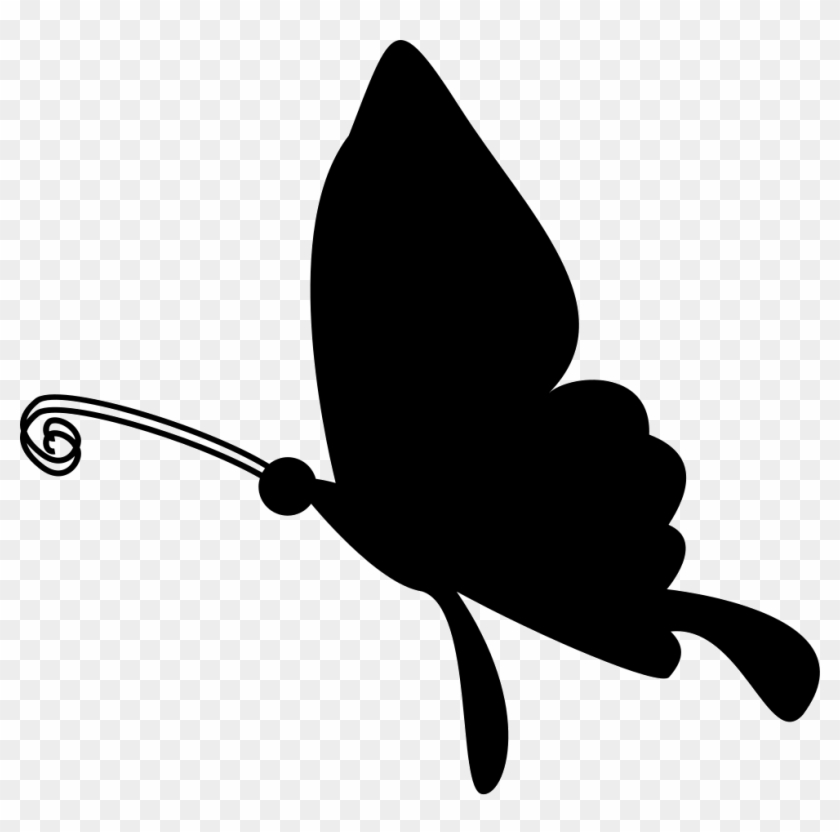 Butterfly Flying Silhouette Comments - Siluetas De Mariposas Volando #343655
