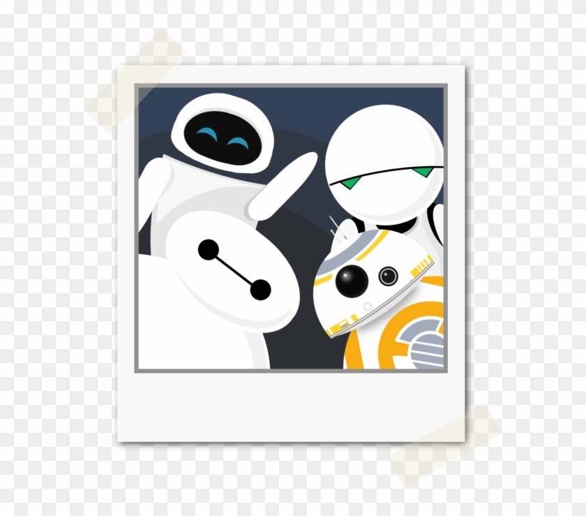 Baymax And Friends Selfie By Conniekidd - Baymax And Bb 8 #343656