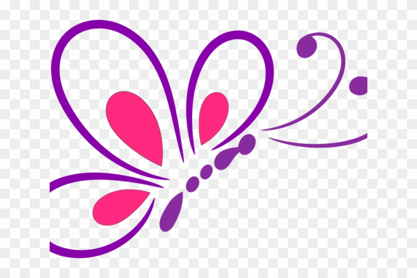 Free Butterfly Graphics - Butterfly Line Art Png #343661