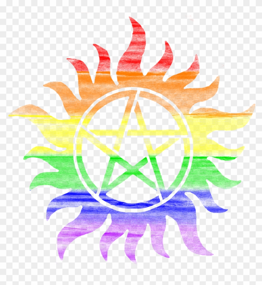 Pride Month Supernatural Spn Anti Possession Symbol - Hashtag #343714