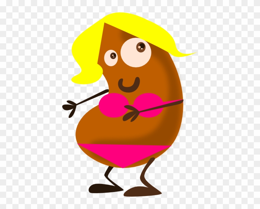 Female Bean Clip Art - Pinto Bean Clipart #343713