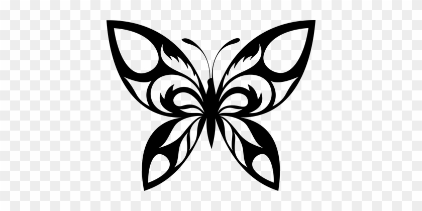 Animal Animals Animals Tribal Butterflies - Butterfly Silhouette #343759