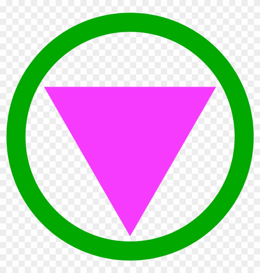 Pink Triangle Green Circle #343803
