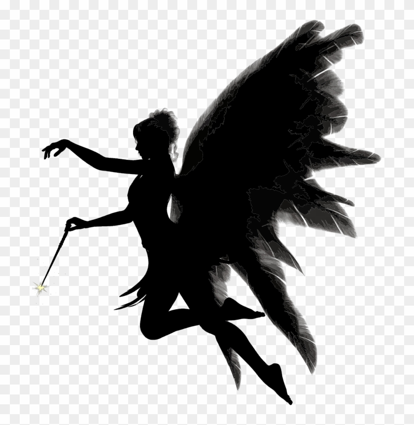 Angel Silhouette Clipart - Angel Silhouette Png #344006