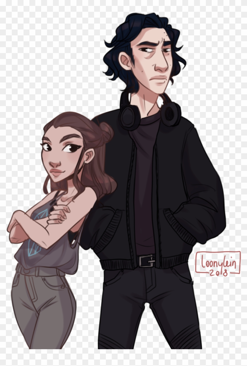 Anni Draws Reylo Modern Reylo Modern Rey Modern Kylo - Rey #344057