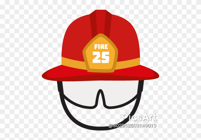 Firefighter - Capacete De Bombeiro Desenho #344091