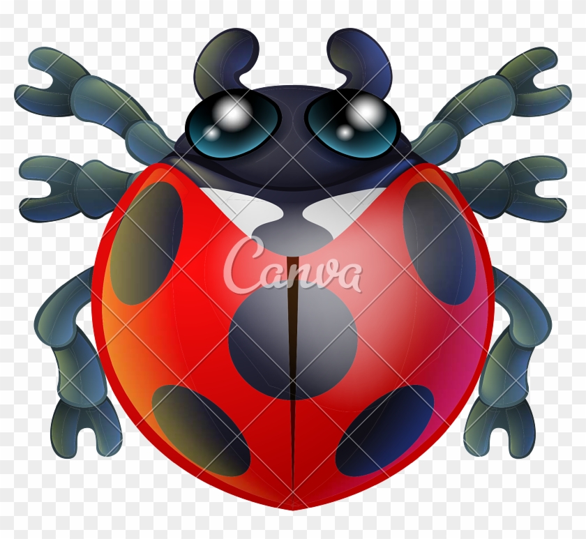 Cartoon Lady Bird Or Bug - Illustration #344152
