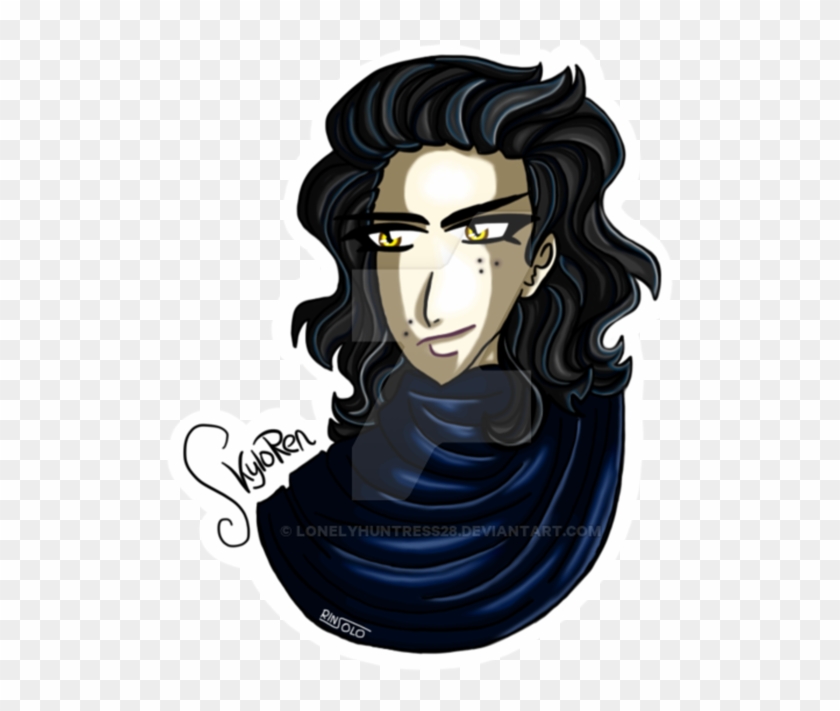 Kylo Ren Headshot By Darkprincess116 - Illustration #344162