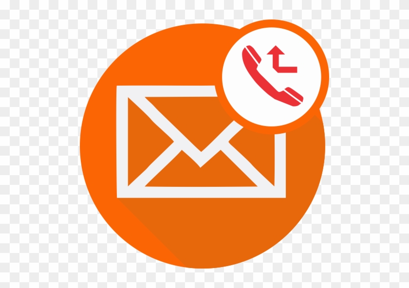 Missed Call Messenger - Icone De Envelope Laranja #344195