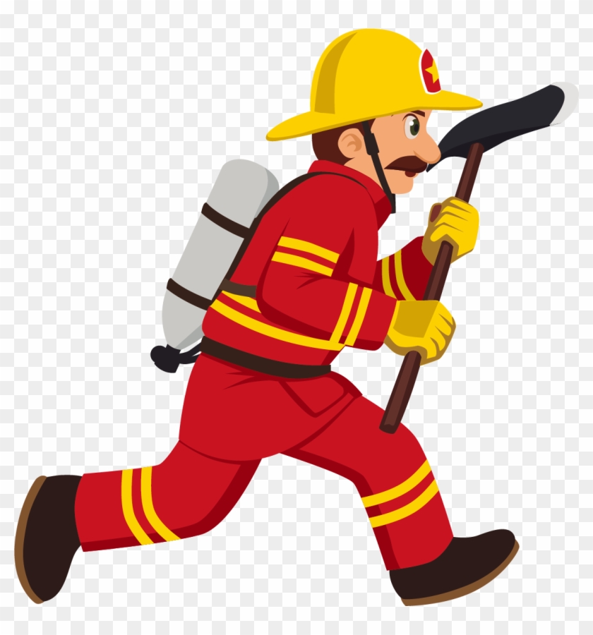 Firefighter Cartoon Royalty-free Illustration - Firefighter Cartoon Png #344290