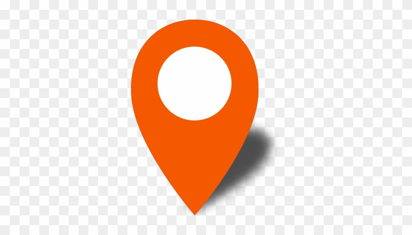 Location Map Pin Orange6 - Circle #344323