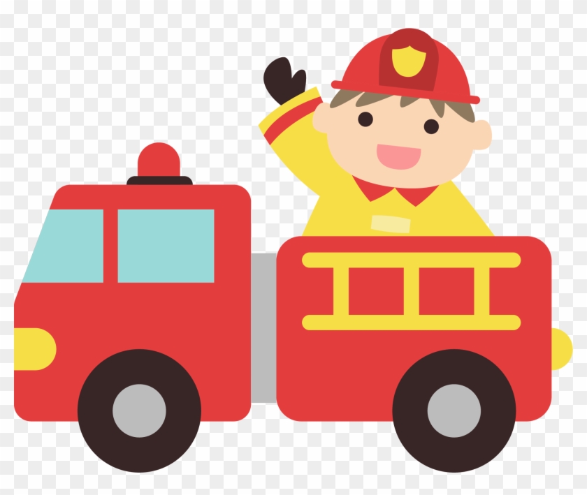 Firefighter Fire Engine - Convite De Aniversario Bombeiro #344341