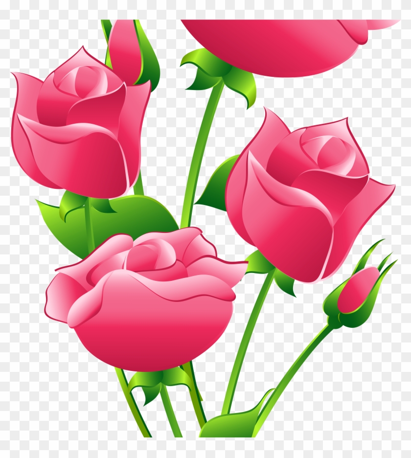 Cynthia Brown - Pink Roses Clipart Transparent #344345