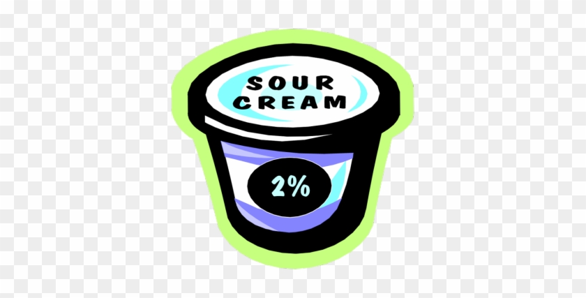Smith Goes Global Quick Fire Tuesday Weirdest Food - Sour Cream Clipart Png #344387