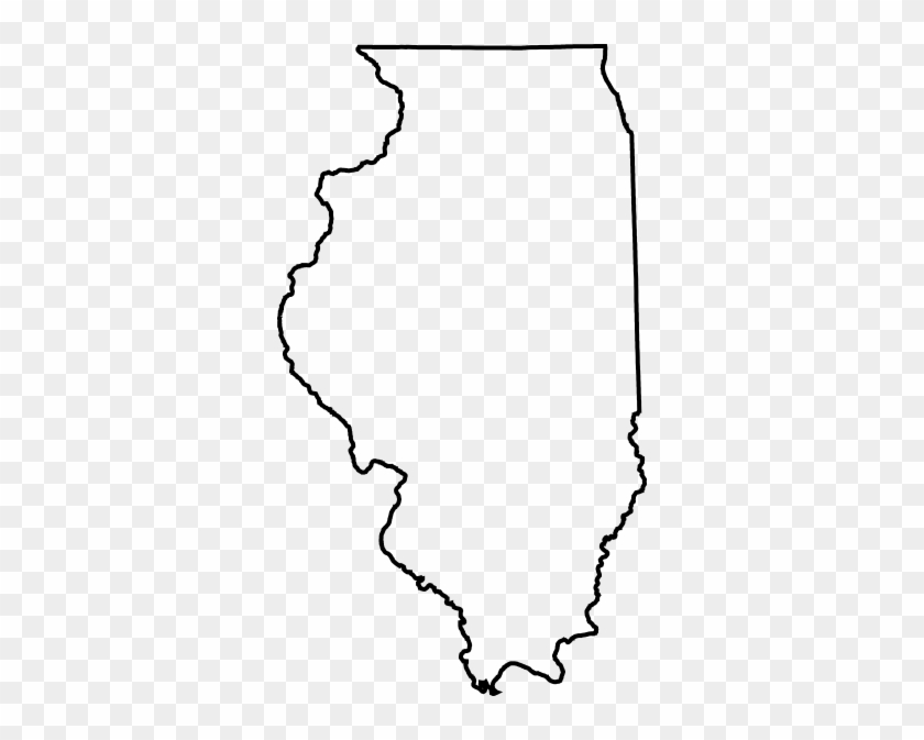 Illinois State Clip Art - Illinois State Outline Png #344457