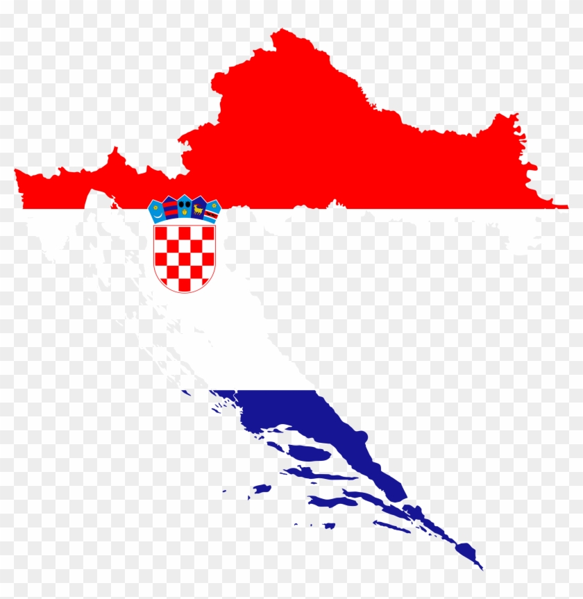 Map Flag - Croatia Png #344515
