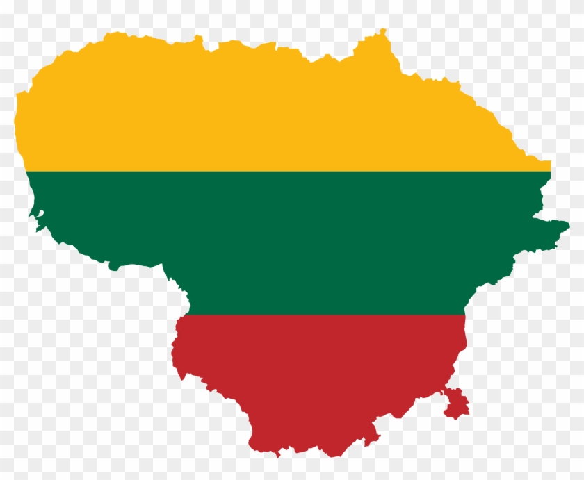 Map Flag - Lithuania Png #344522