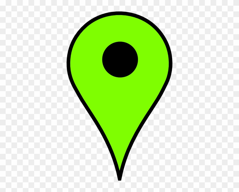 Map Clipart Marker - Green Map Marker Png #344535