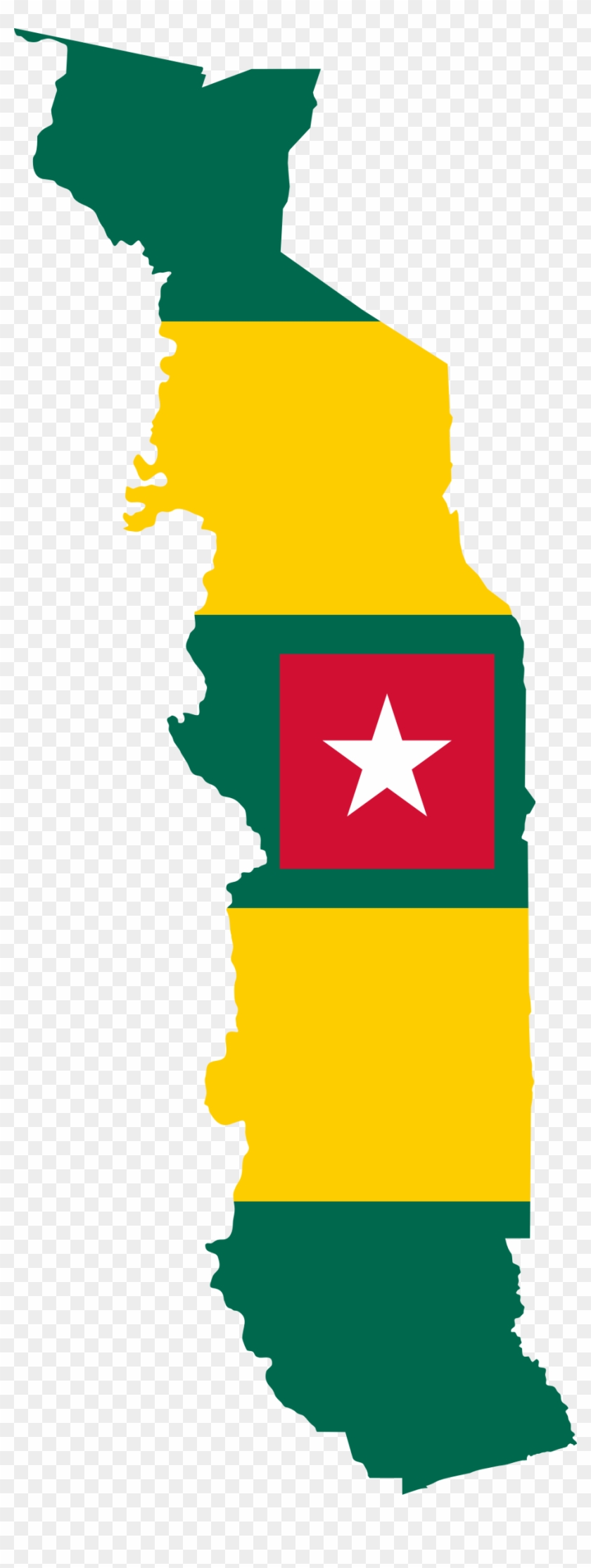 Flag Map - Togo Flag Map #344537