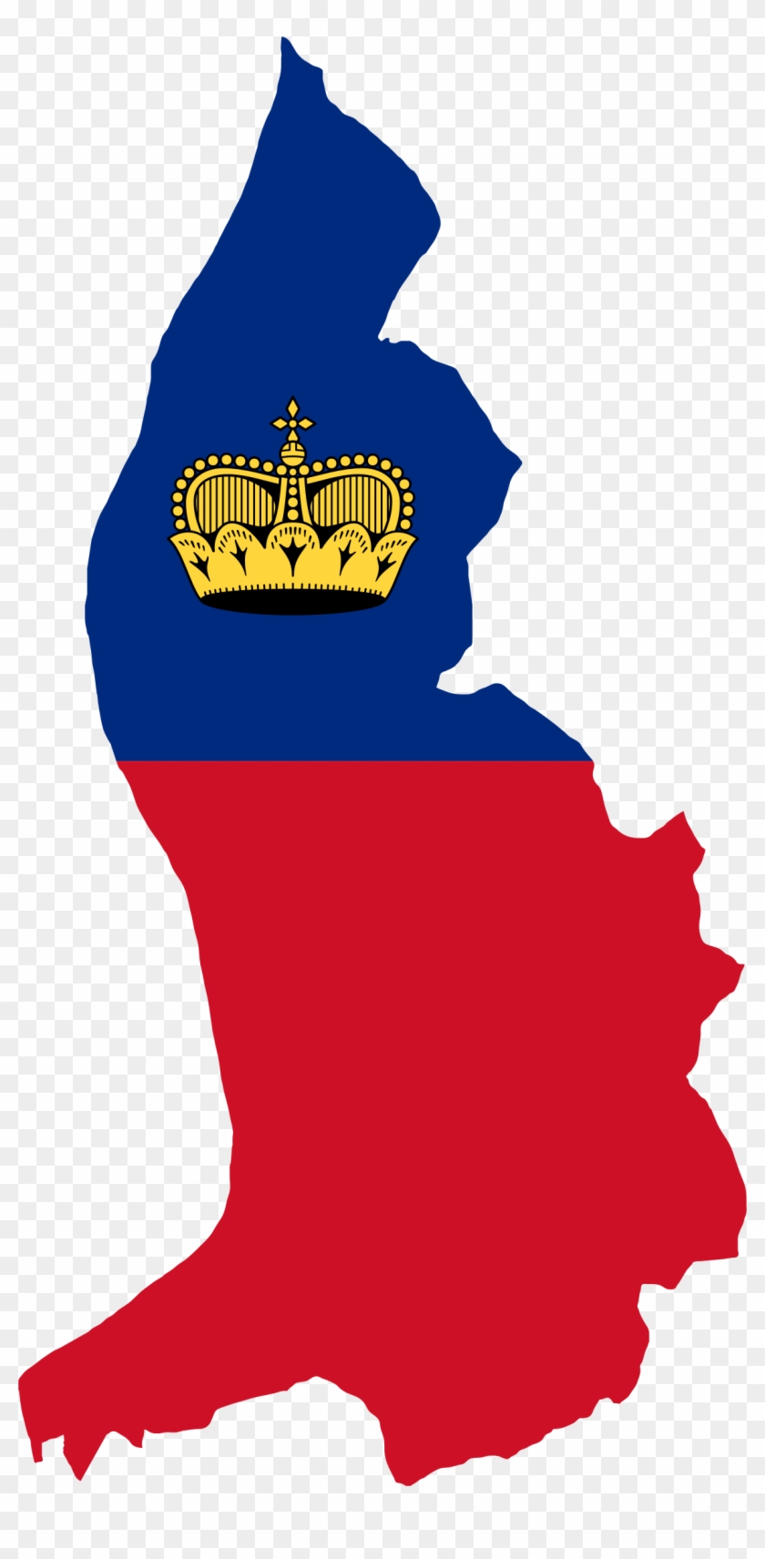 Liechtenstein Map Flag - Liechtenstein Map Png #344591