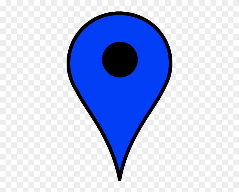 Map Pin Blue Clip Art At Clker - Google Maps Icon Blue #344622